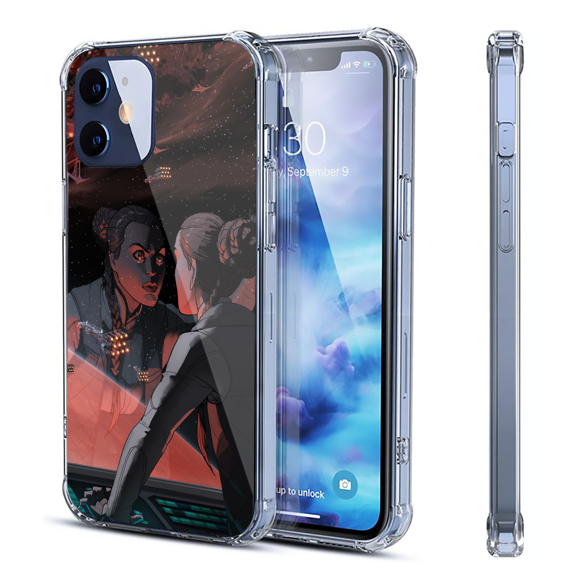 （画像用） スター・ウォーズ Star Wars 【iPhone 12シリーズ対応】透明スマホケース（クリアソフトケース）